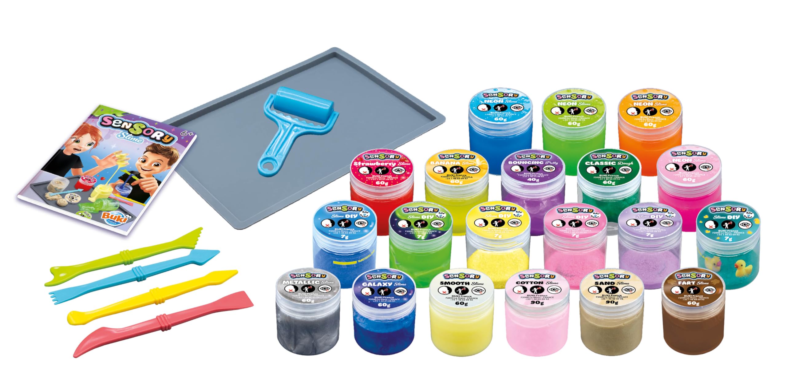 buki-cr-atif-coffret-slime-20-slimes-cr-er-glow-galaxy-6-ans image 3
