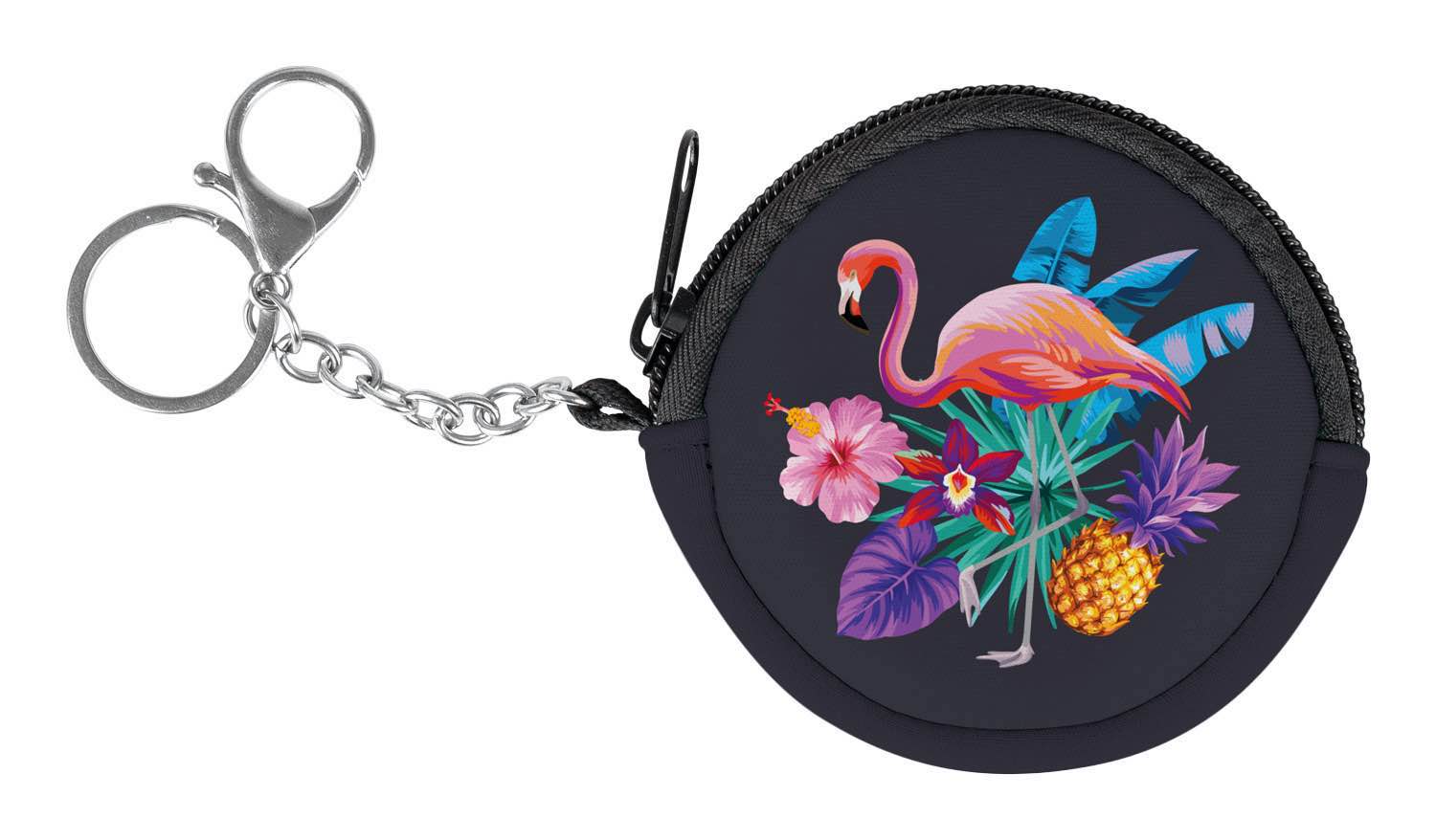 baagl-flamingo-porte-monnaie-enfant-rond-flamant image 1
