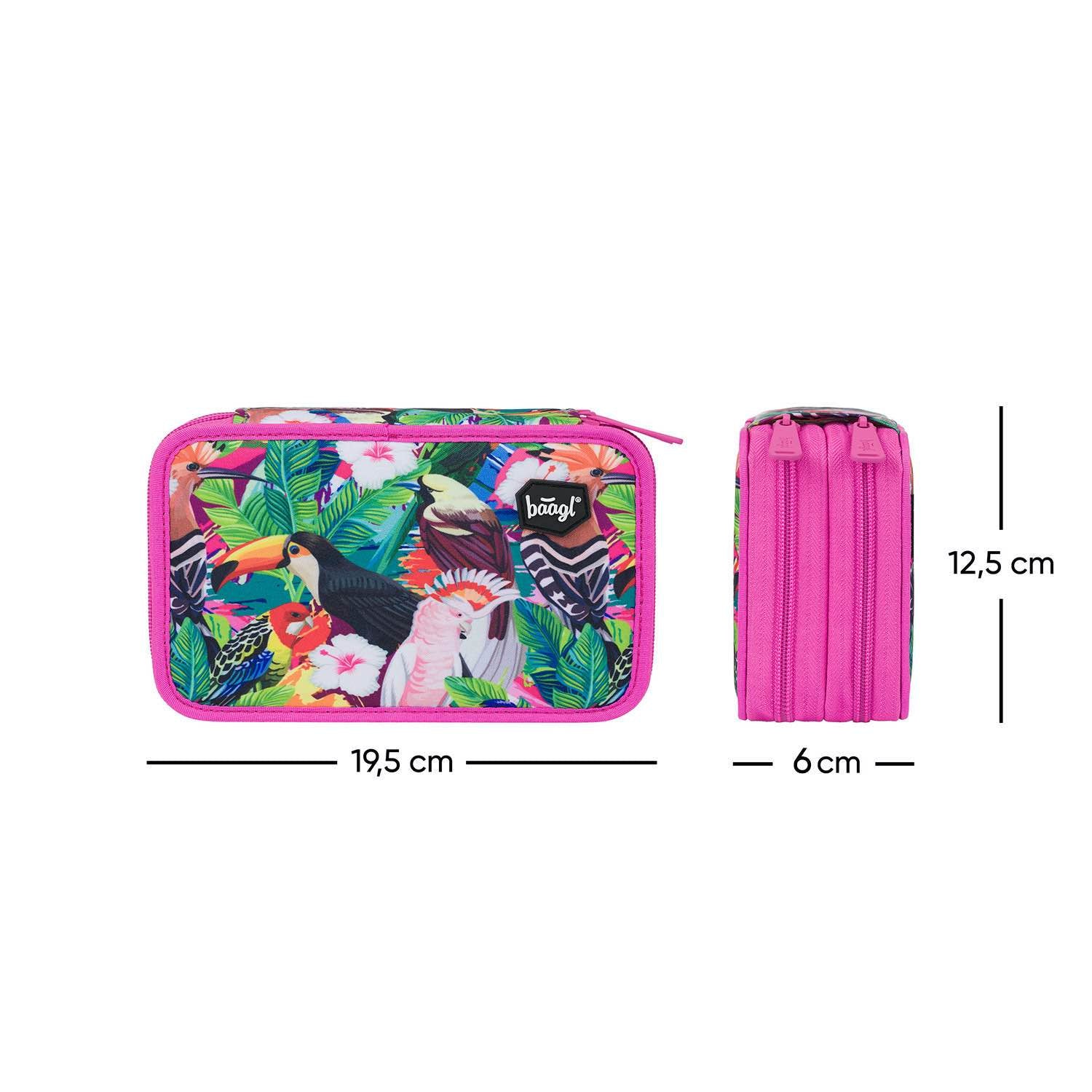 baagl-toucan-trousse-scolaire-double-compartiment-vide image 4