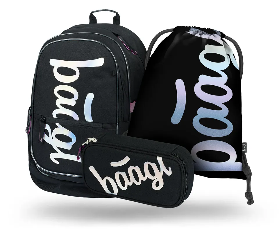 baagl-core-metallic-holo-ensemble-scolaire-3-pi-ces image 1