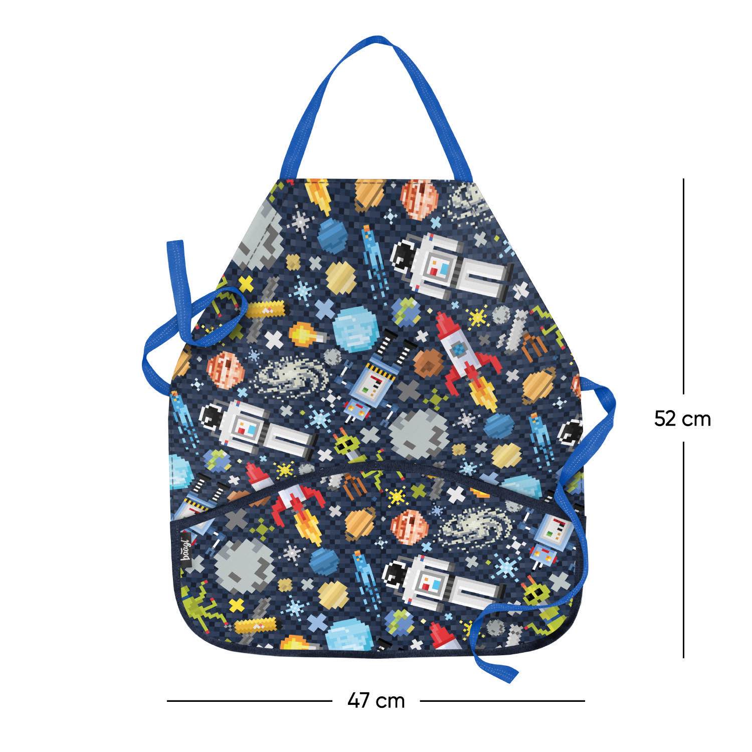 baagl-space-game-tablier-enfant-espace-2-poches-lavable image 3