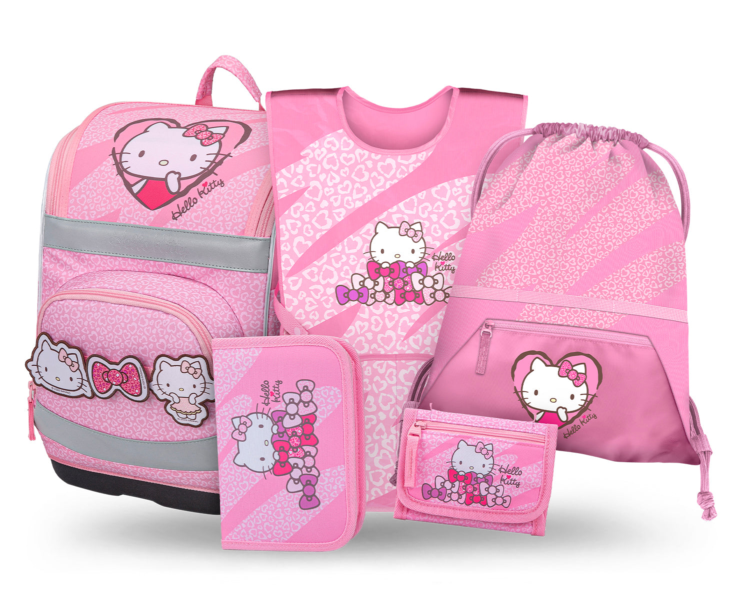 baagl-zippy-plus-hello-kitty-sweet-leopard-ii-cartable-set-fille image 1