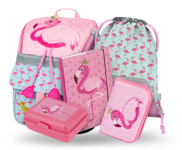 baagl-zippy-flamingo-ii-ensemble-scolaire-18-l-3-pi-ces image 1