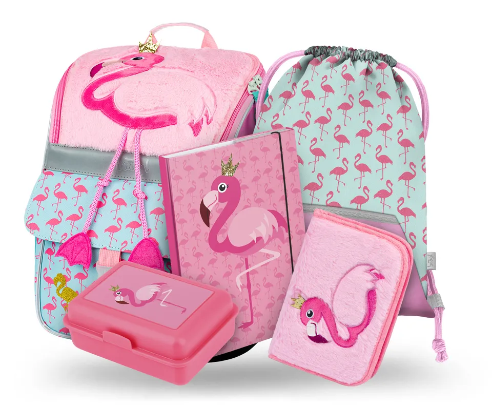 baagl-zippy-flamingo-ii-ensemble-scolaire-18-l-3-pi-ces image 1