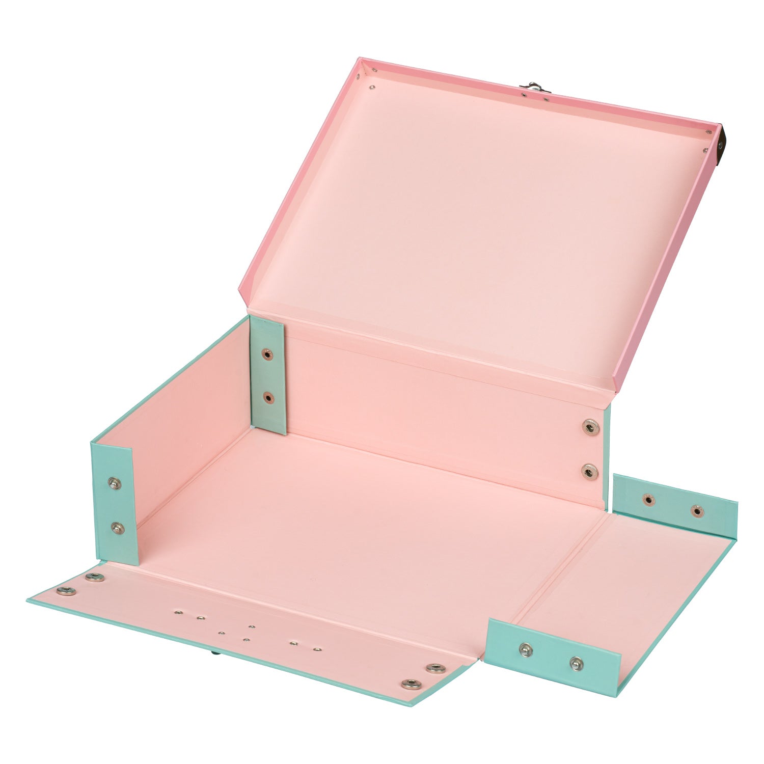 baagl-briefcases-pink-rainbow-valisette-scolaire-pliante-rose image 3