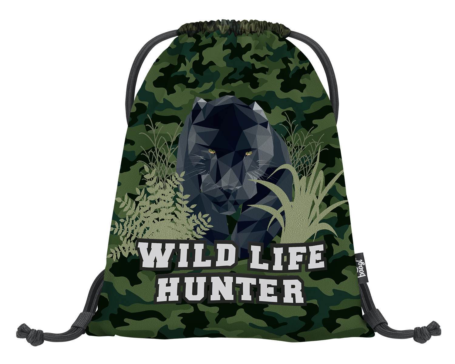 baagl-panther-sac-gym-enfant-noir-lavable image 1