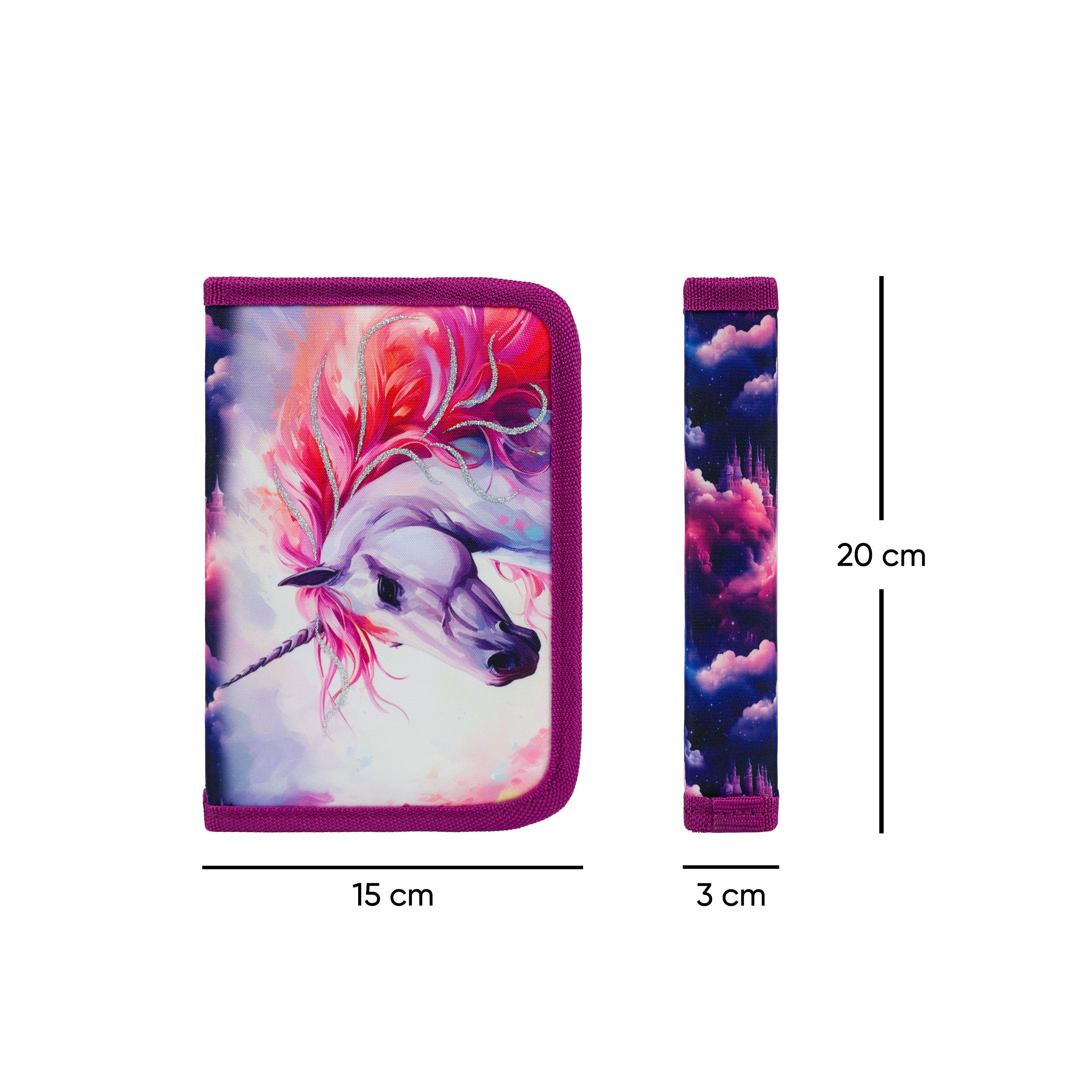 baagl-royal-unicorn-trousse-scolaire-licorne-1-compartiment image 5