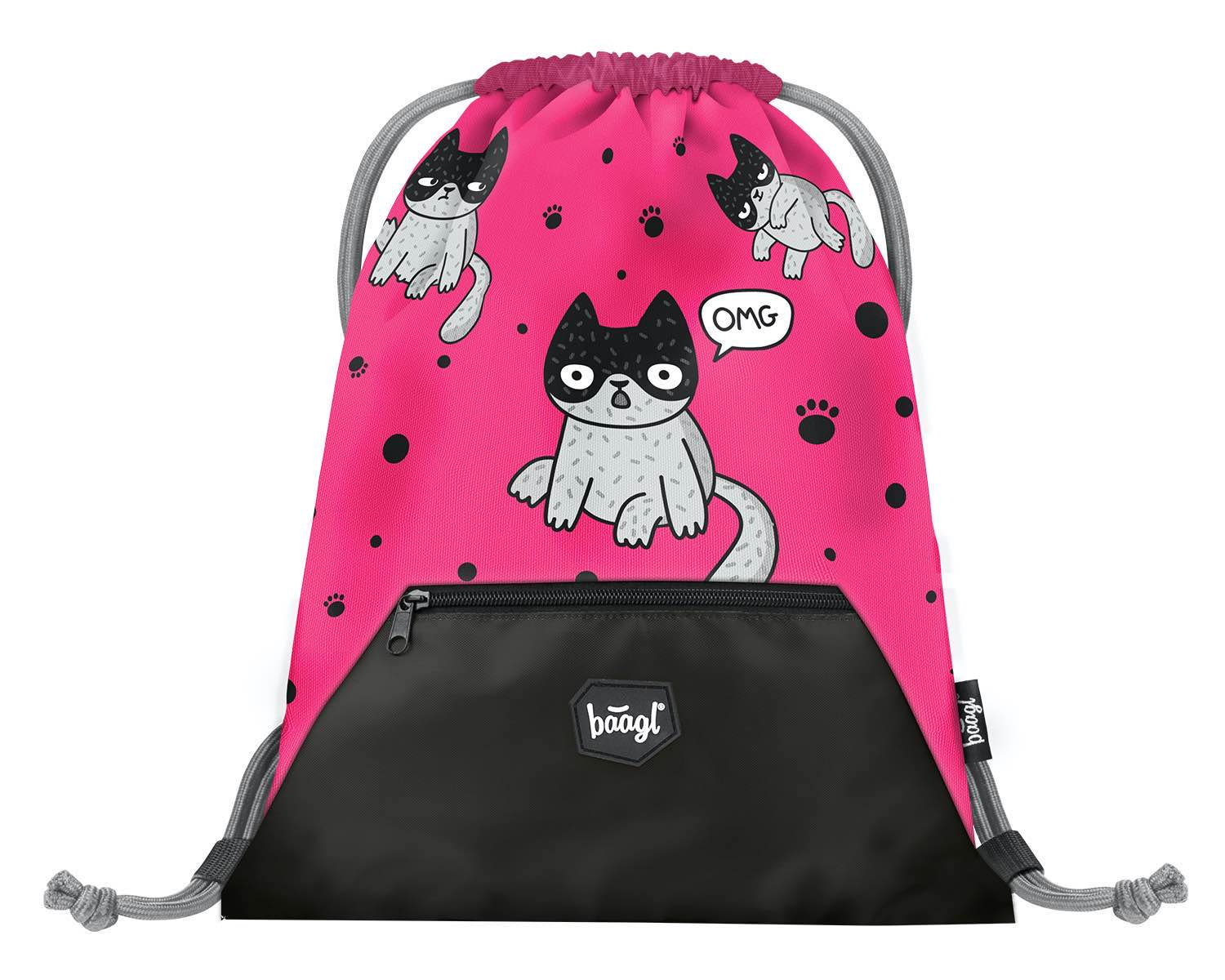 baagl-kittens-sac-de-gym-poche-zip-chatons image 1