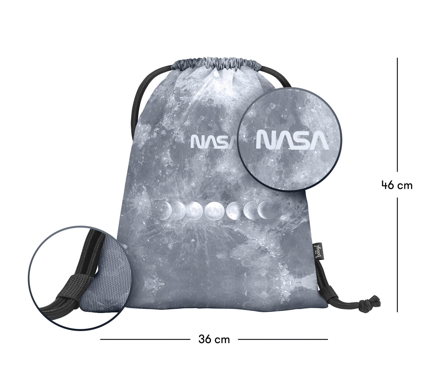 baagl-nasa-grey-sac-gym-sport-cordon image 3