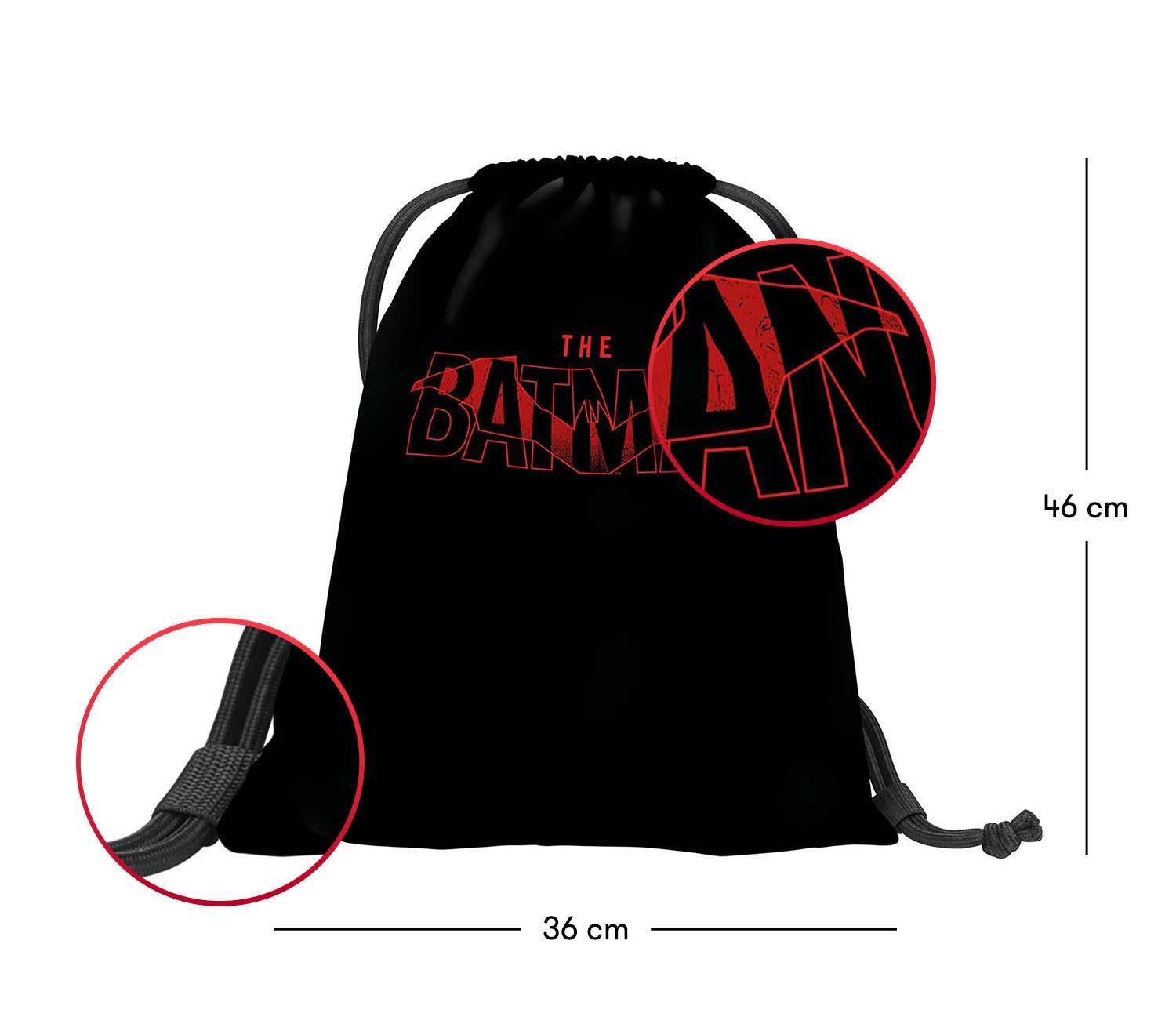 baagl-batman-red-sac-de-gym-gar-on-cordons-rouge image 3