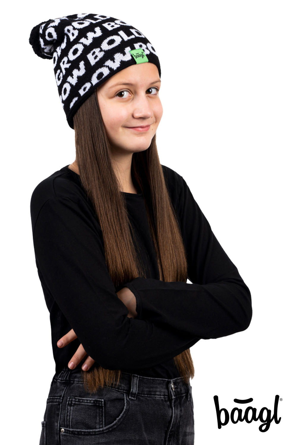 baagl-bonnet-tricot-vert-enfant-6-12-ans image 4