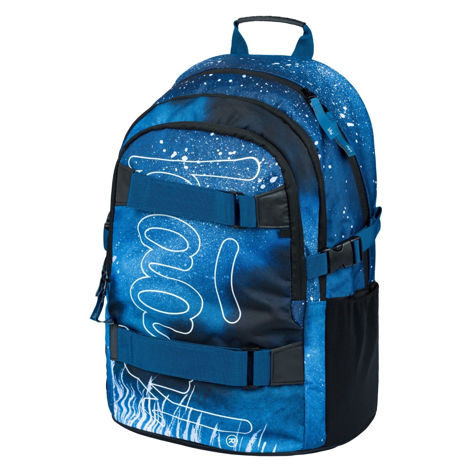 baagl-skate-steel-sac-dos-scolaire-25-l-skateboard image 2