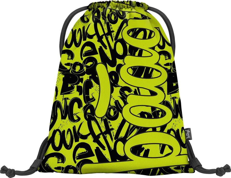 baagl-lime-sac-de-gym-enfant-lavable-cordons image 1