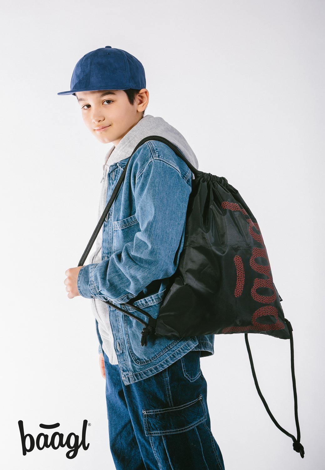 baagl-gym-sacks-sac-de-sport-rouge-lavable image 6