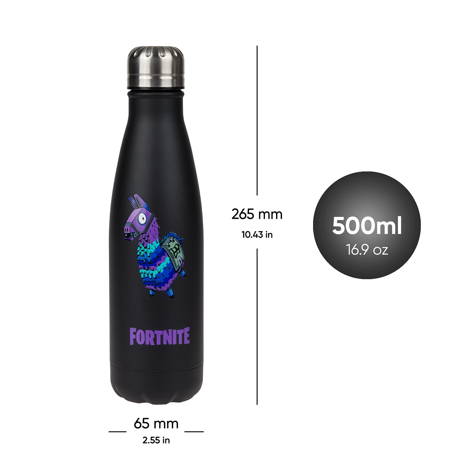 baagl-thermo-bottles-gourde-fortnite-llama-500-ml-inox image 4