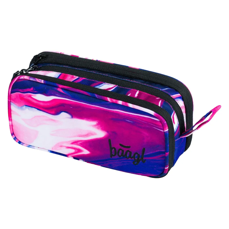 baagl-student-plum-trousse-scolaire-3-compartiments-fille image 1