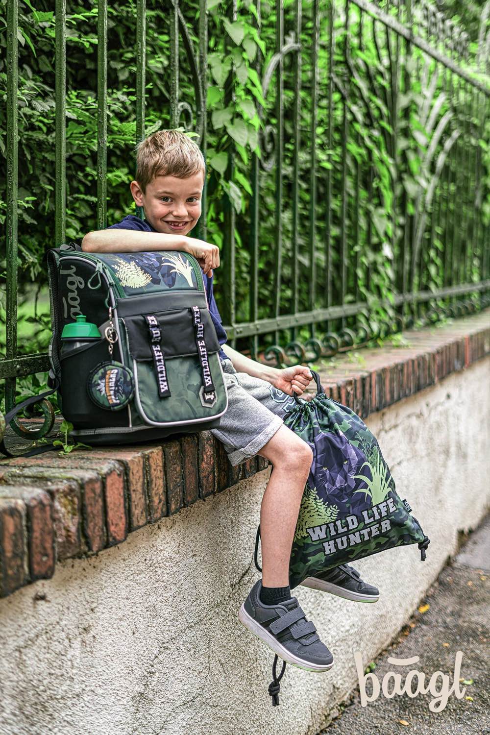 baagl-panther-sac-gym-enfant-noir-lavable image 7