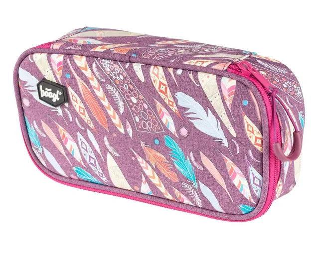 baagl-feathers-trousse-scolaire-fille-vide image 1