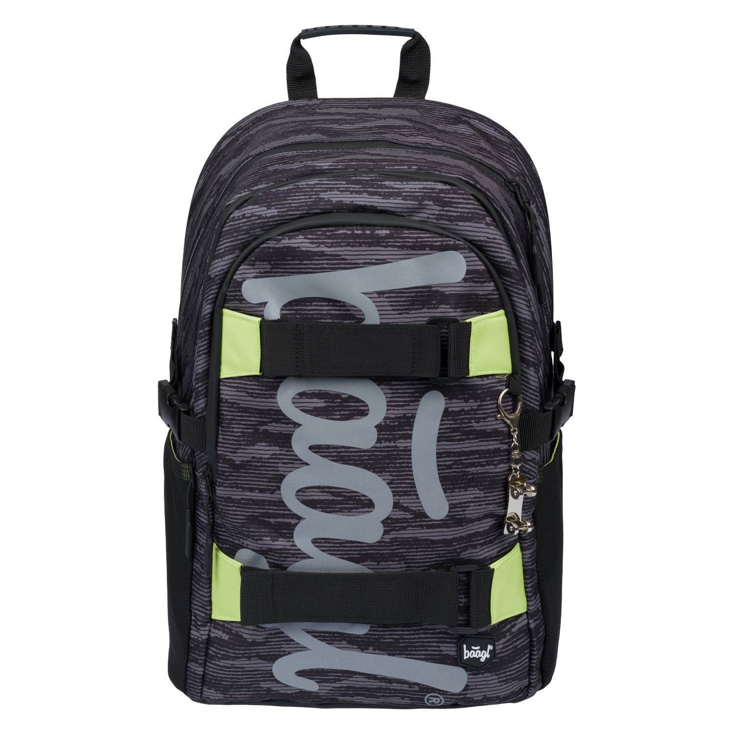 baagl-skate-grey-sac-dos-scolaire-25-l-skateboard image 1