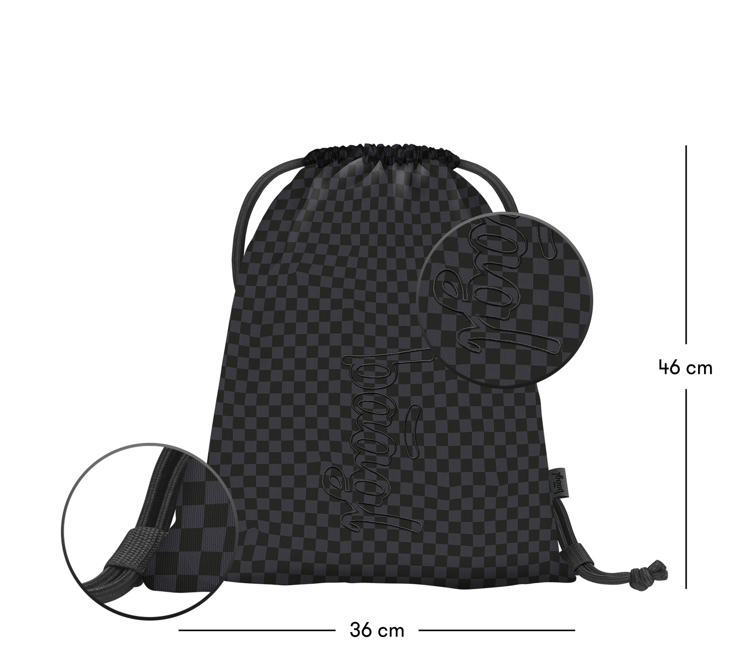 baagl-gym-sacks-ska-sac-de-gym-gris-recycl image 3
