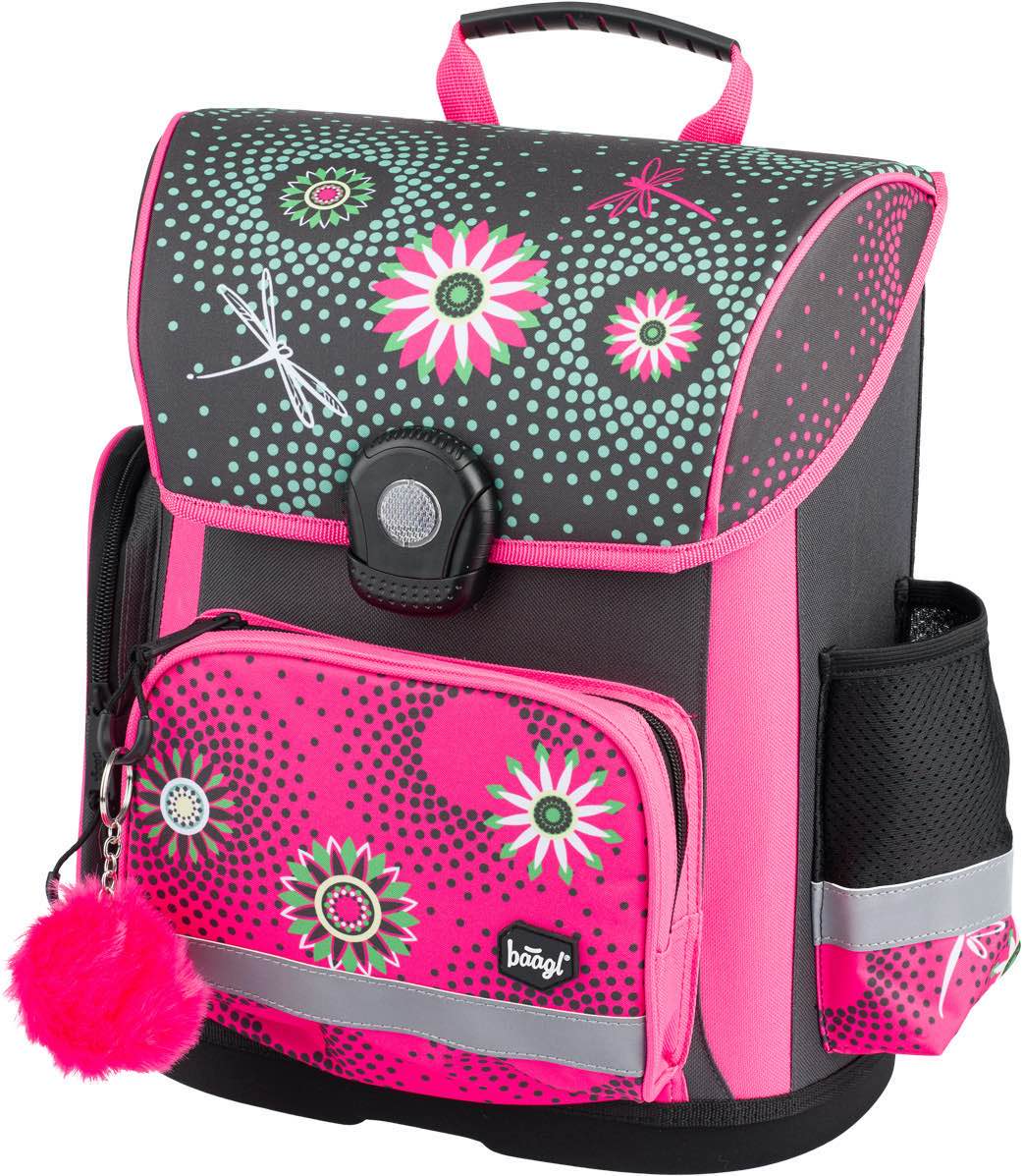 baagl-classic-flowers-cartable-18-l-fille-ergonomique image 2
