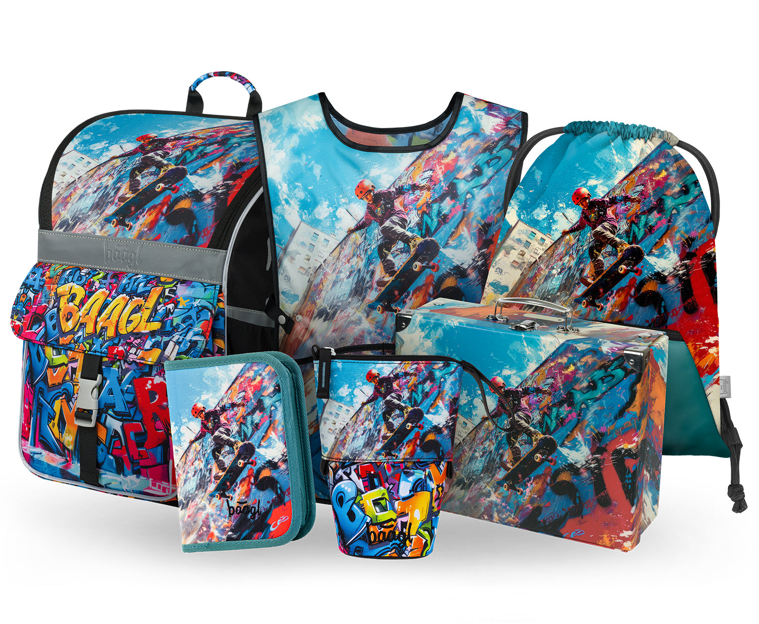 baagl-zippy-skatepark-iii-cartable-scolaire-3-pi-ces image 1