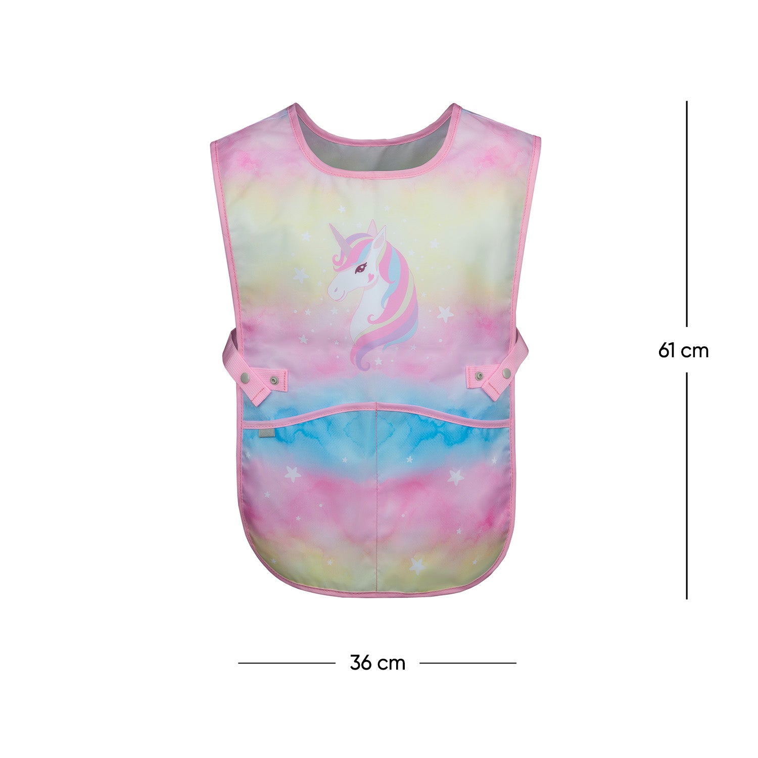 baagl-rainbow-unicorn-tablier-enfant-licorne-2-poches-lavable image 4