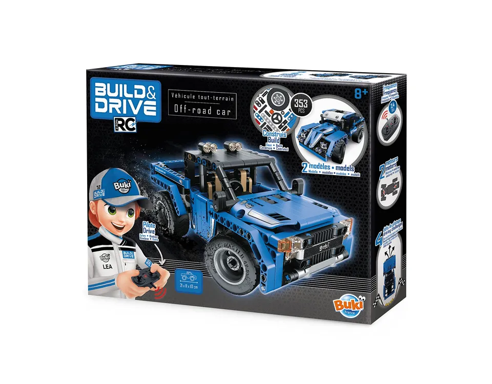 buki-8019-4x4-rc-voiture-radiocommand-e-construire-353-pi-ces image 1