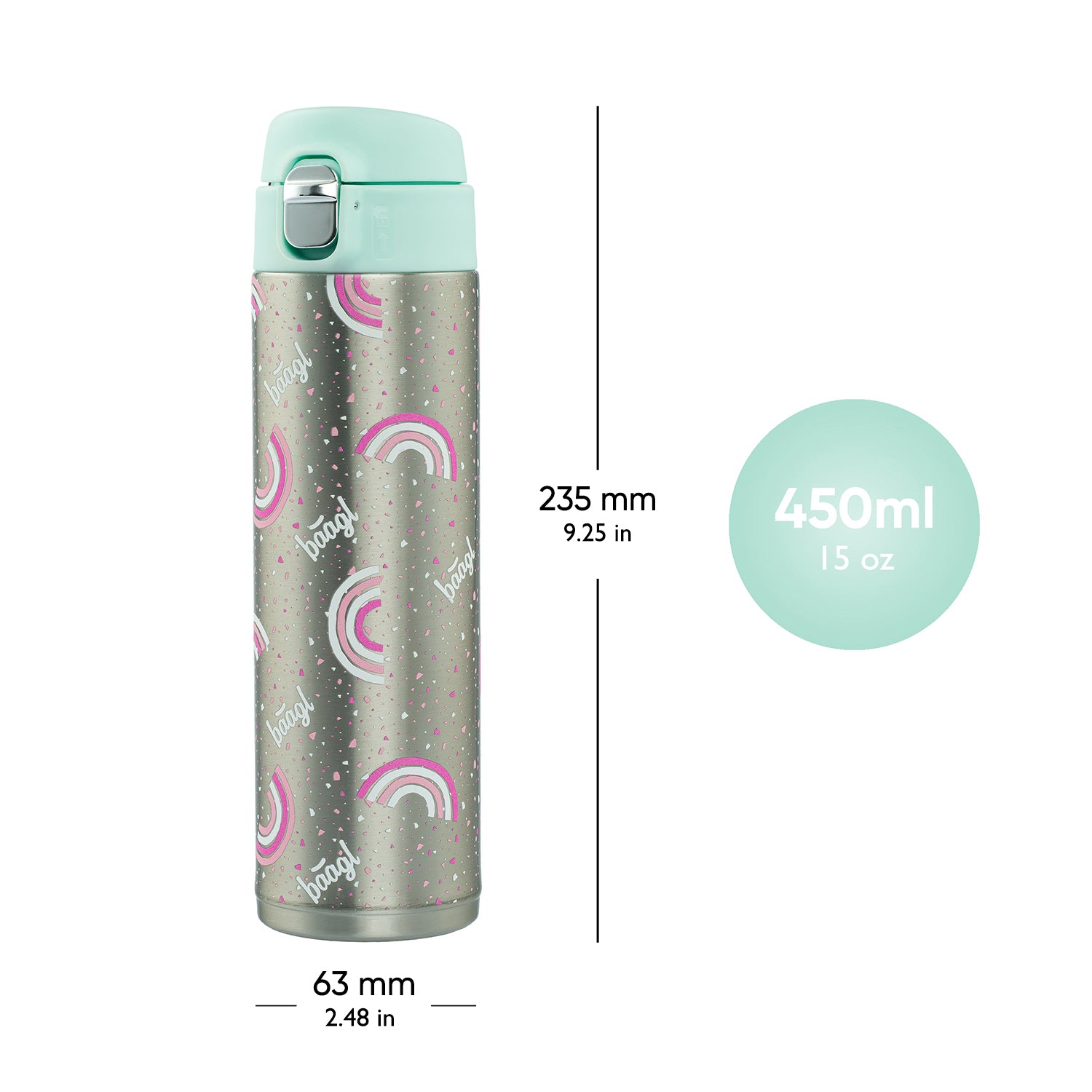 baagl-thermo-rainbow-gourde-isotherme-inox-450-ml-enfant image 5