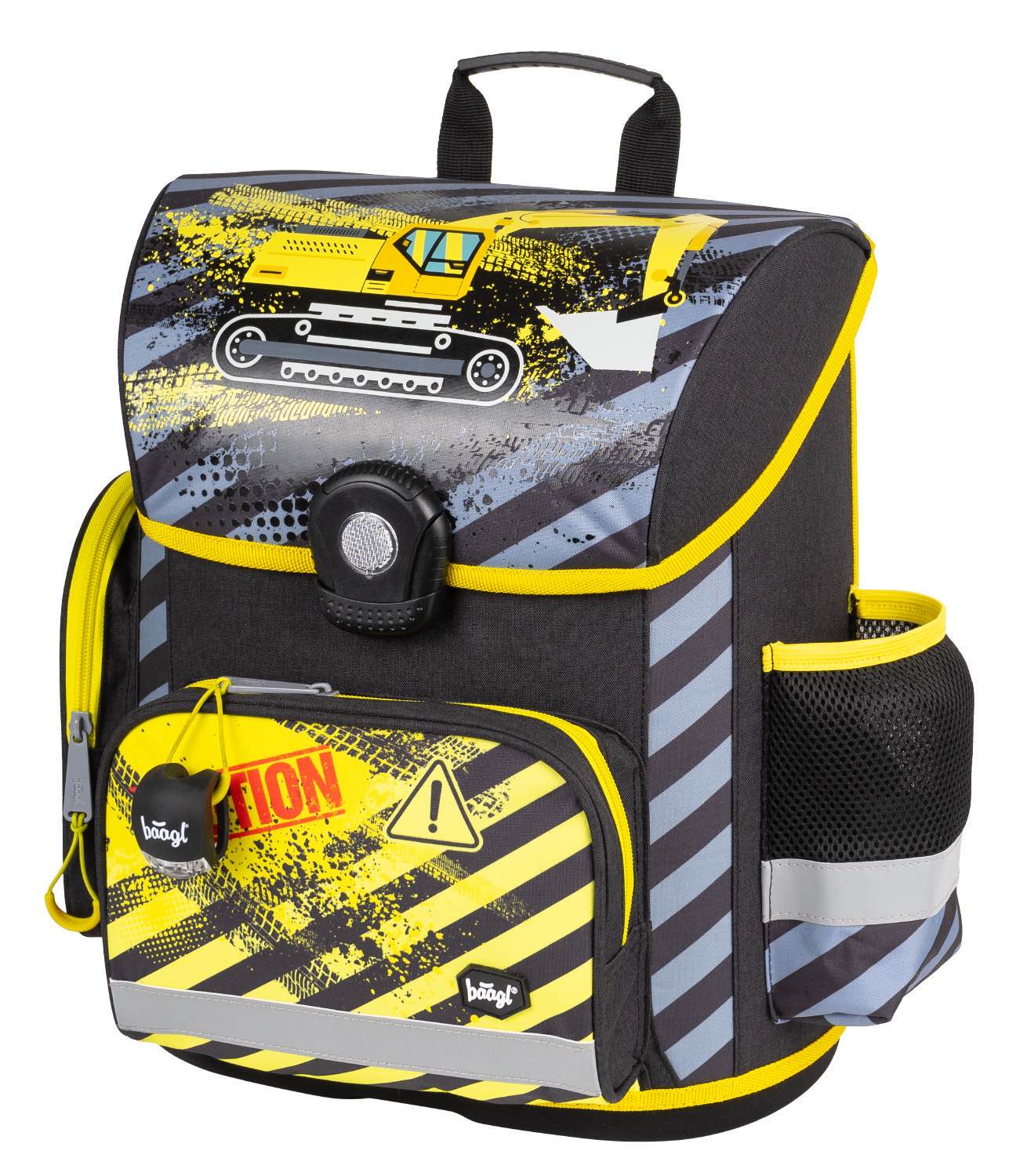 baagl-digger-cartable-scolaire-18-l-motif-pelleteuse image 2