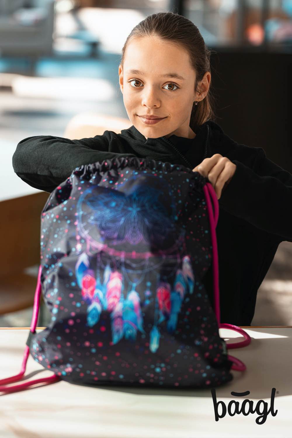 baagl-gym-sacks-dream-catcher-sac-de-gym-cordon-lavable image 5