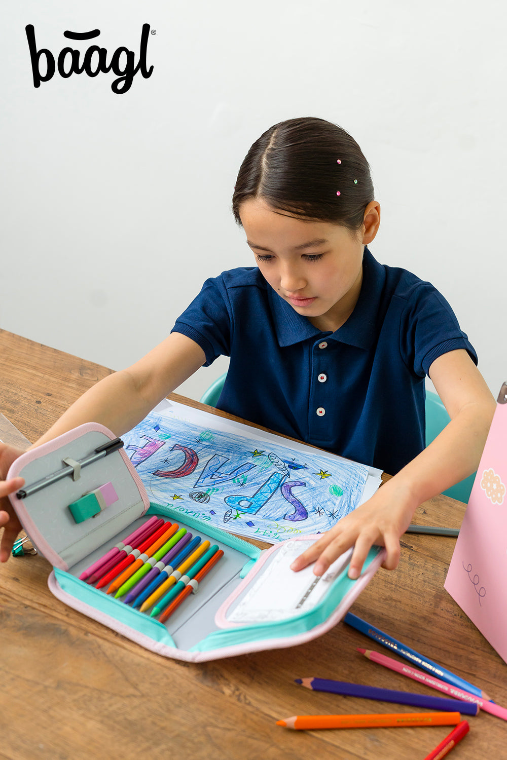 baagl-classic-trousse-scolaire-pink-rainbow-1-tage image 7