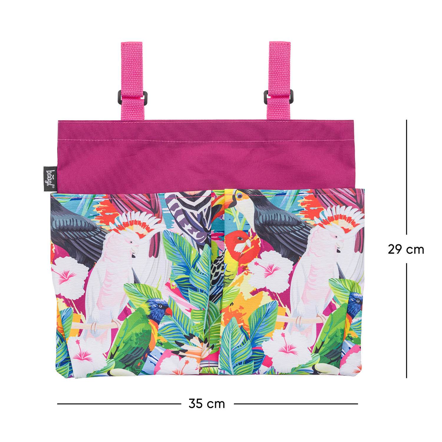 baagl-toucan-organiseur-bureau-velcro-lavable image 3
