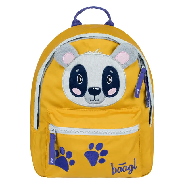 baagl-raccoon-sac-maternelle-imperm-able-poche-avant image 1