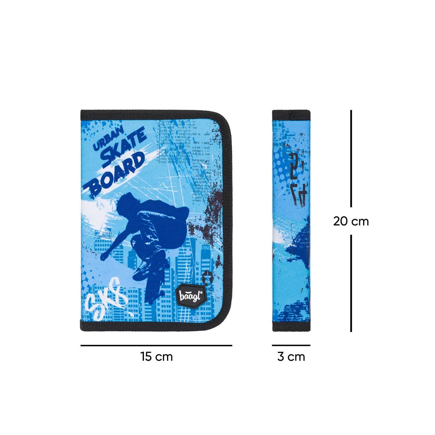 baagl-skateboard-trousse-scolaire-1-compartiment-vide image 4