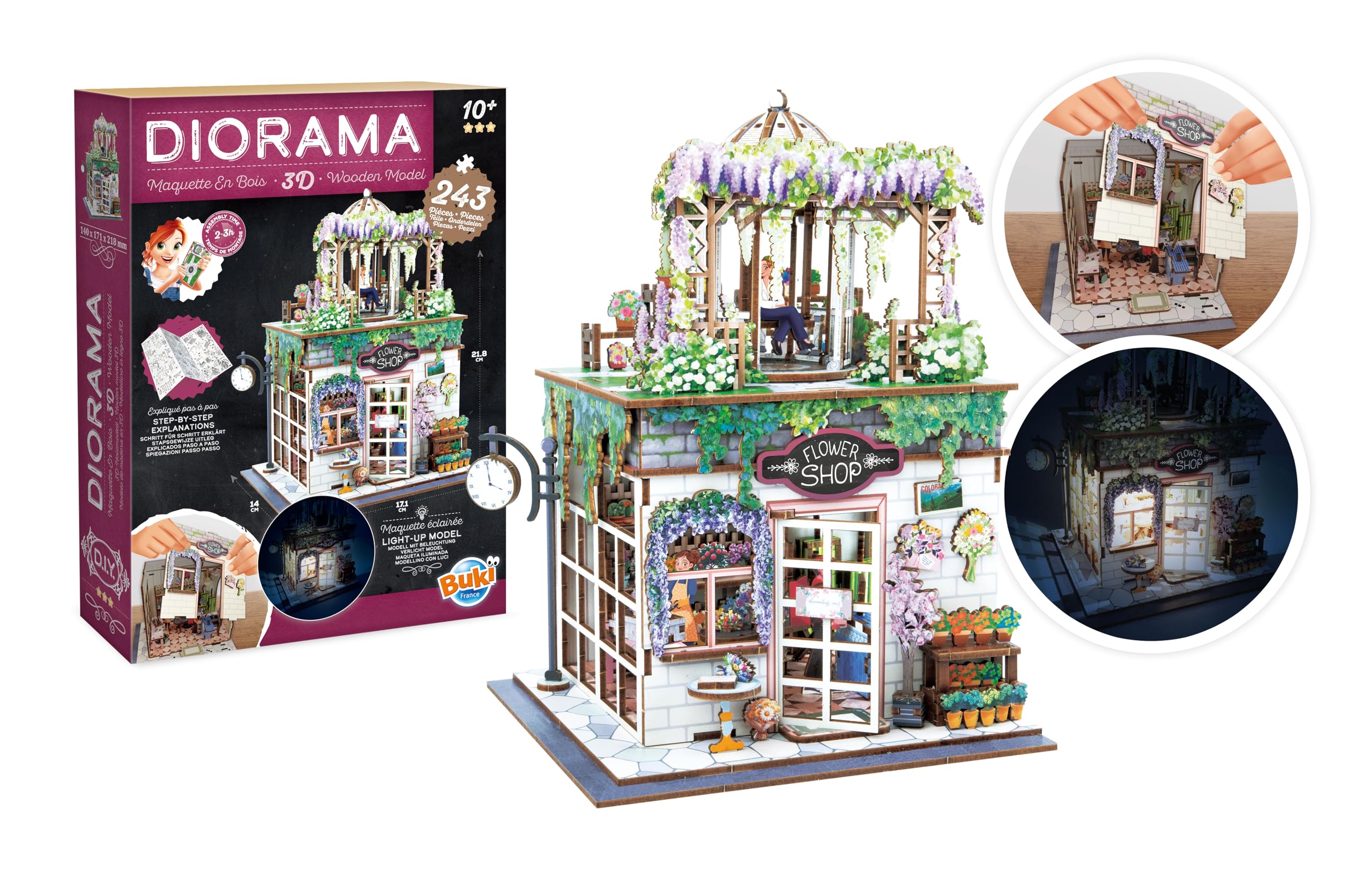 buki-espace-diorama-fleuriste-maquette-bois-led-243-pi-ces image 4