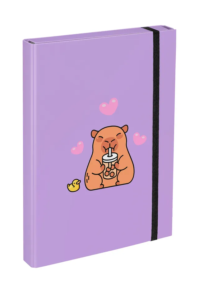 baagl-capybara-chemise-a4-lastique-prot-ge-cahier image 1