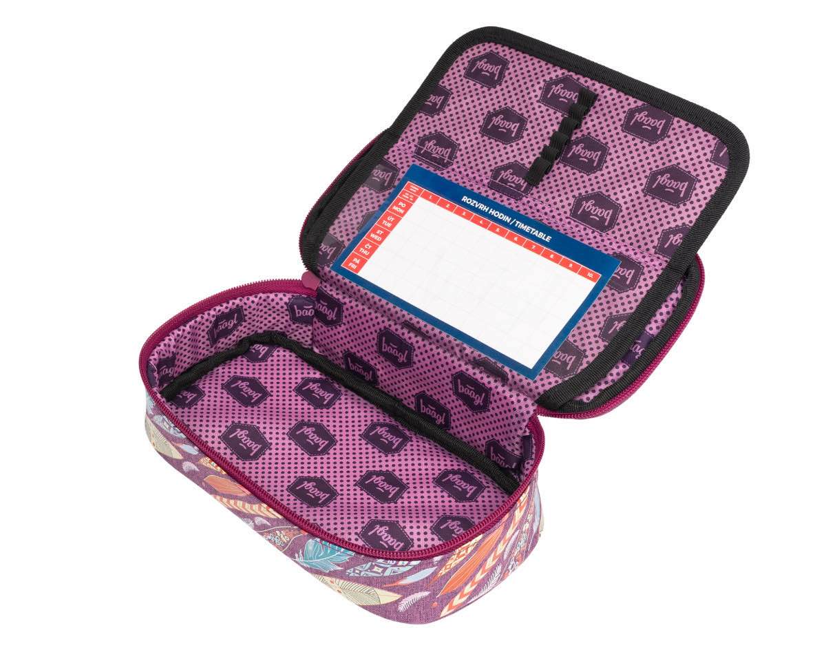 baagl-feathers-trousse-scolaire-fille-vide image 2