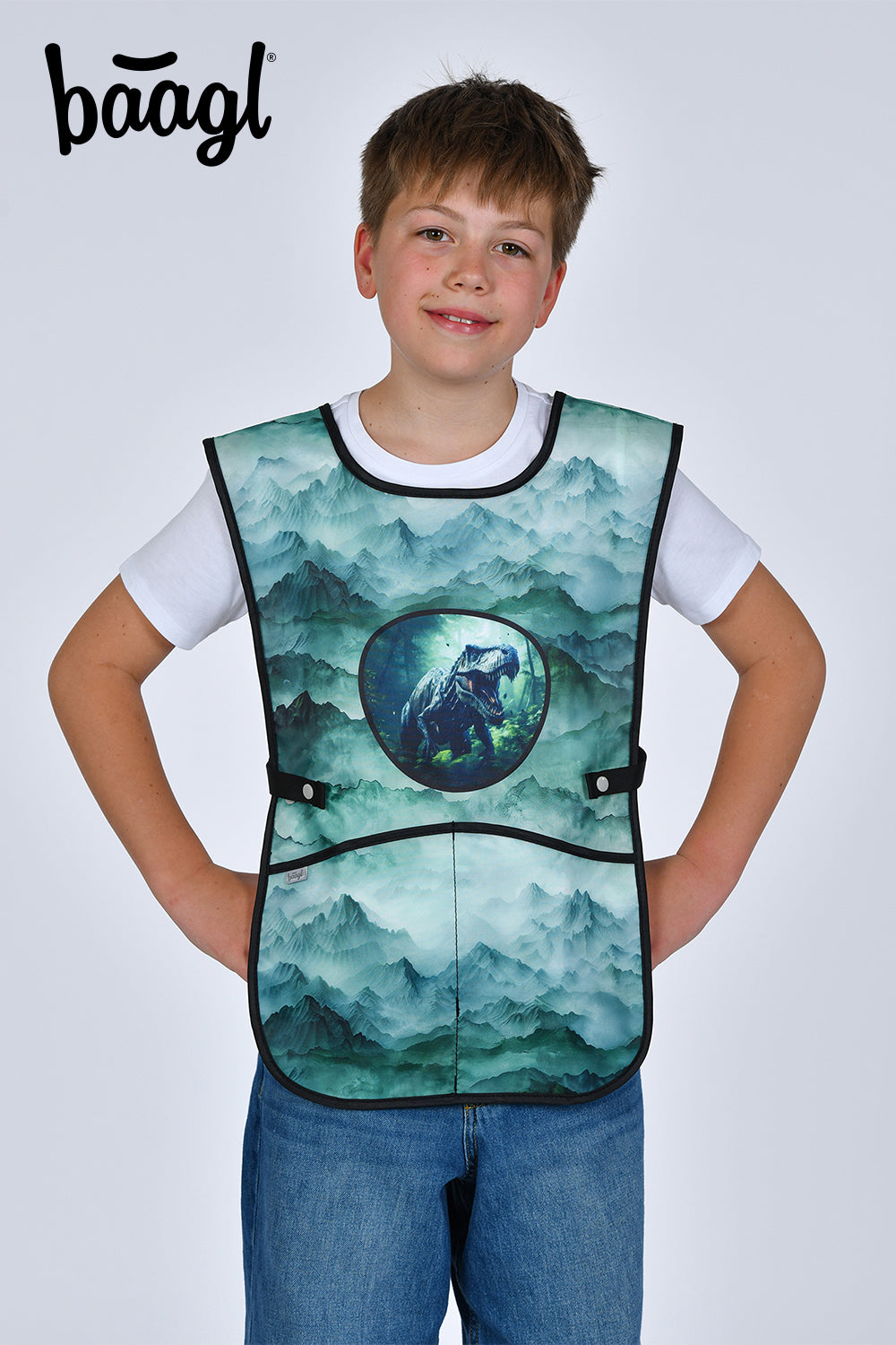 baagl-dino-tablier-enfant-peinture-2-poches image 5