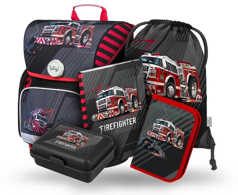 baagl-ergo-firetruck-set-scolaire-cartable-19-l-gar-on image 1