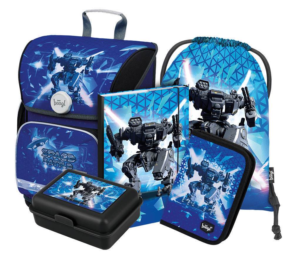 baagl-ergo-space-battle-ii-cartable-ensemble-scolaire-4-pi-ces image 1