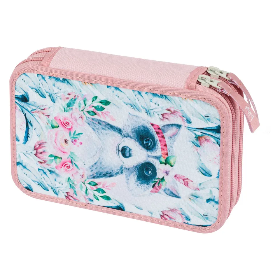 baagl-raccoon-trousse-double-2-compartiments-raton-laveur-vide image 1