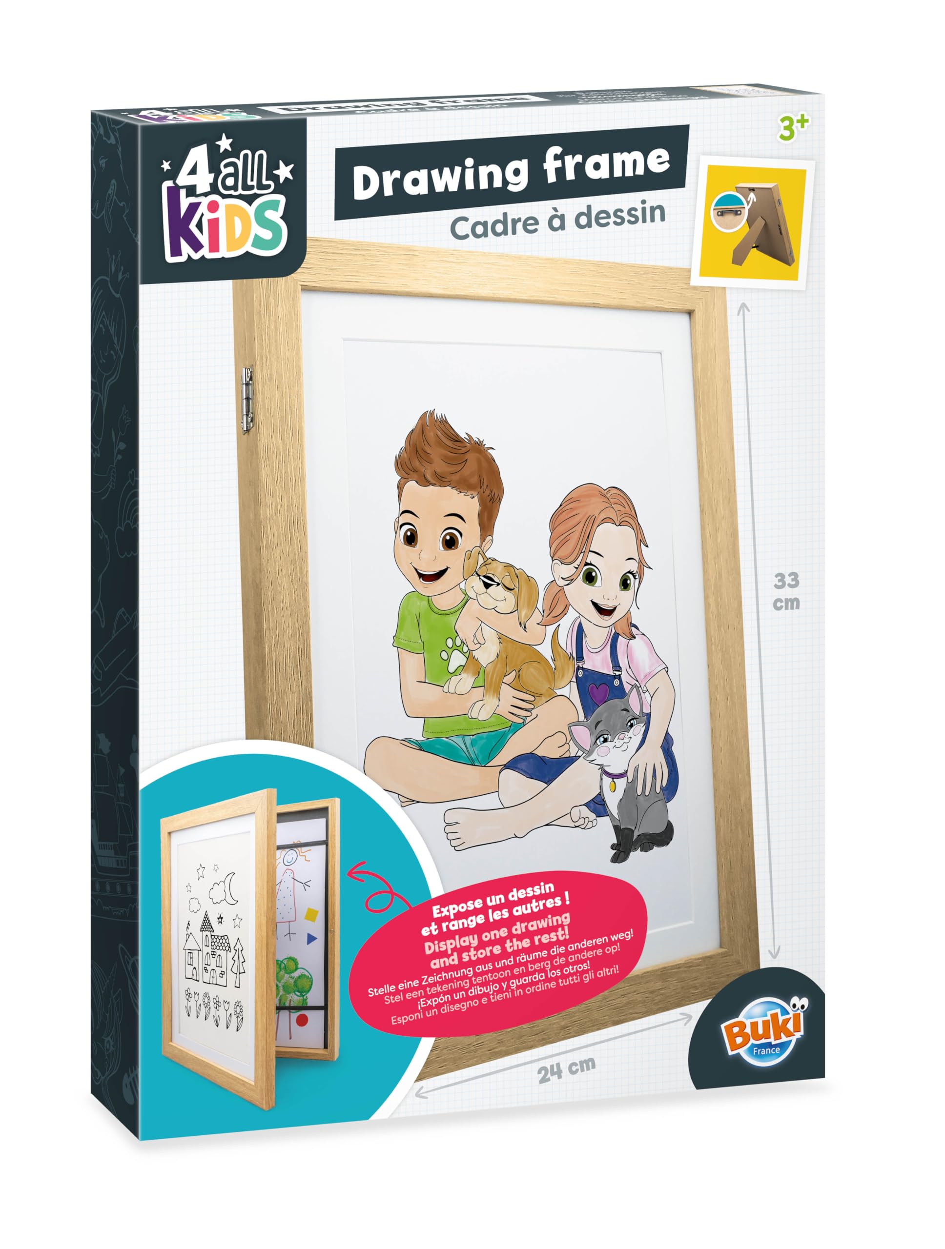 buki-cadre-dessins-enfant-a4-beige-24x33-cm-50-dessins image 2