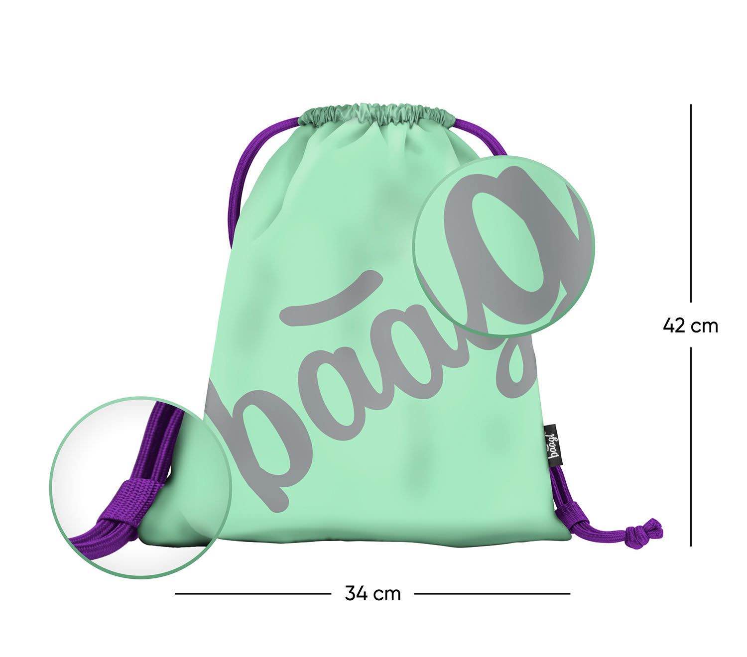 baagl-gym-sacks-skate-mint-sac-gym-enfant-menthe image 2