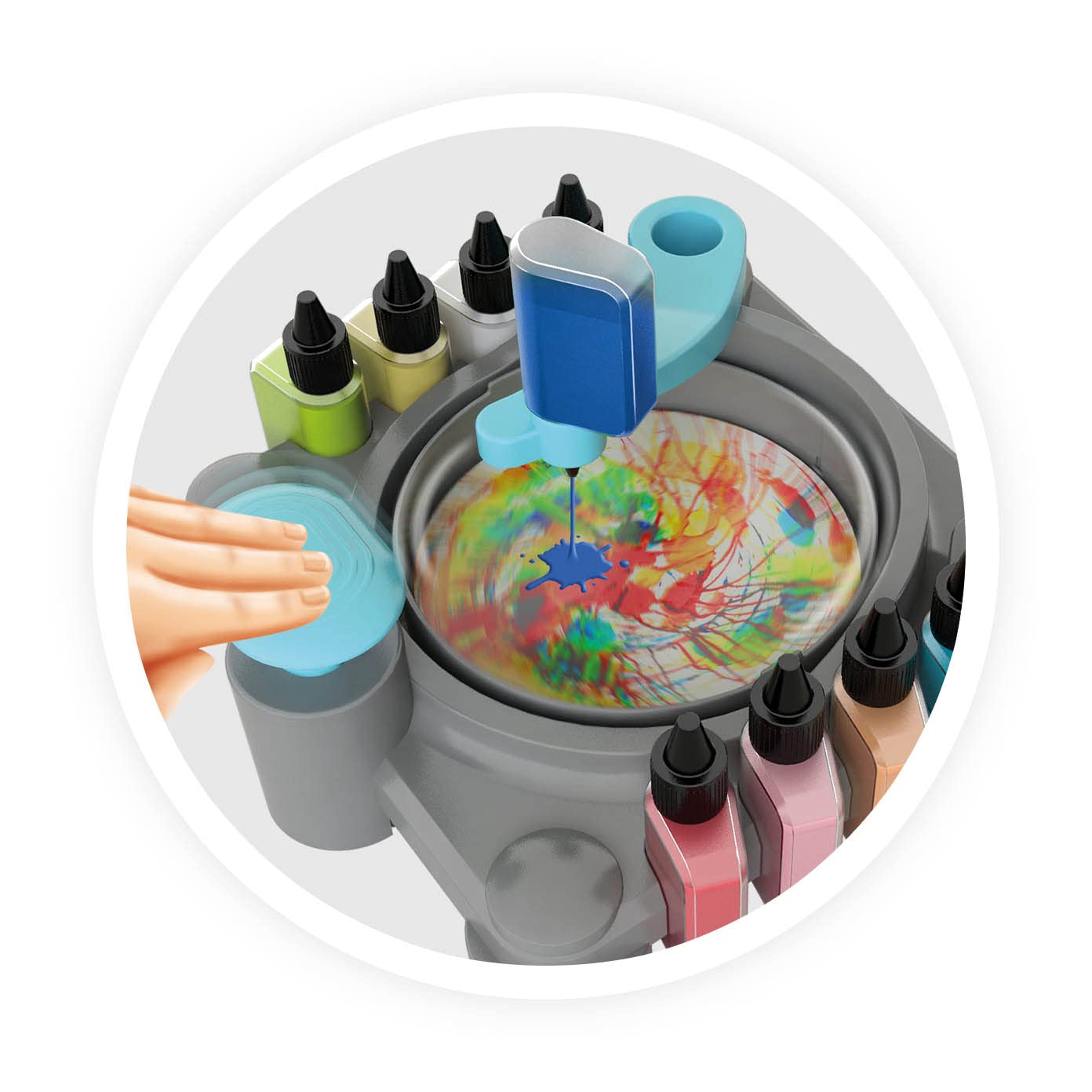 buki-5430-professional-studio-spin-art-atelier-peinture-noir image 5