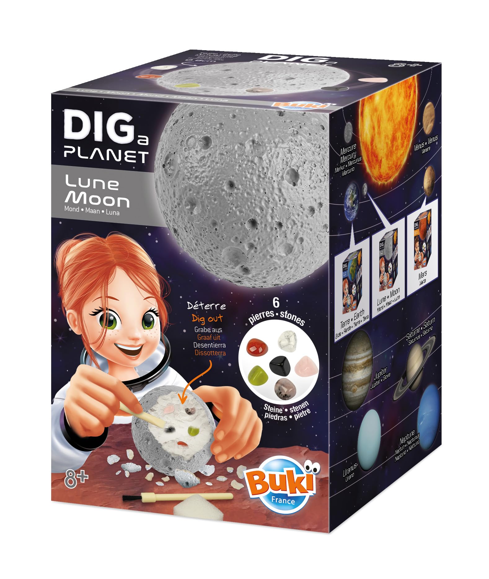 buki-espace-dig-planet-lune-kit-fouille-6-pierres-447 image 2