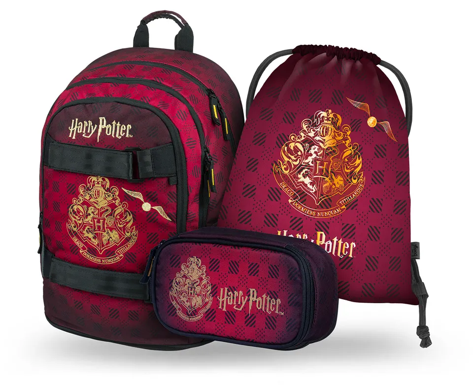 baagl-skate-harry-potter-set-sac-poudlard-bordeaux-recycl image 1