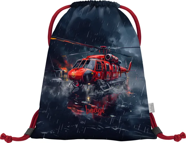 baagl-gym-sacks-rescuers-sac-de-gym-motif-secours image 1