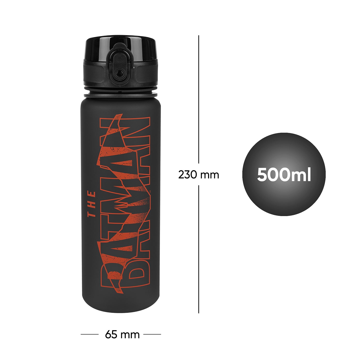 baagl-batman-gourde-enfant-tritan-500-ml-rouge image 7