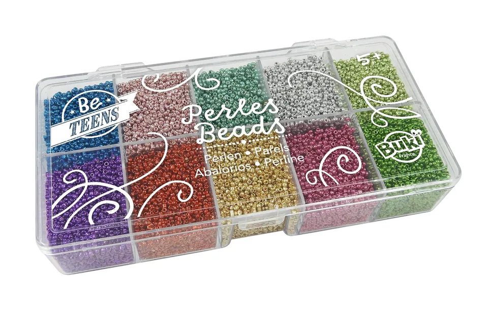 buki-pe013-bo-te-de-perles-m-talliques-10-couleurs-bijoux image 1
